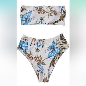 OMKAGI • Women's 2 Pieces Bandeau Bikini Swimsuit • XL • NWT